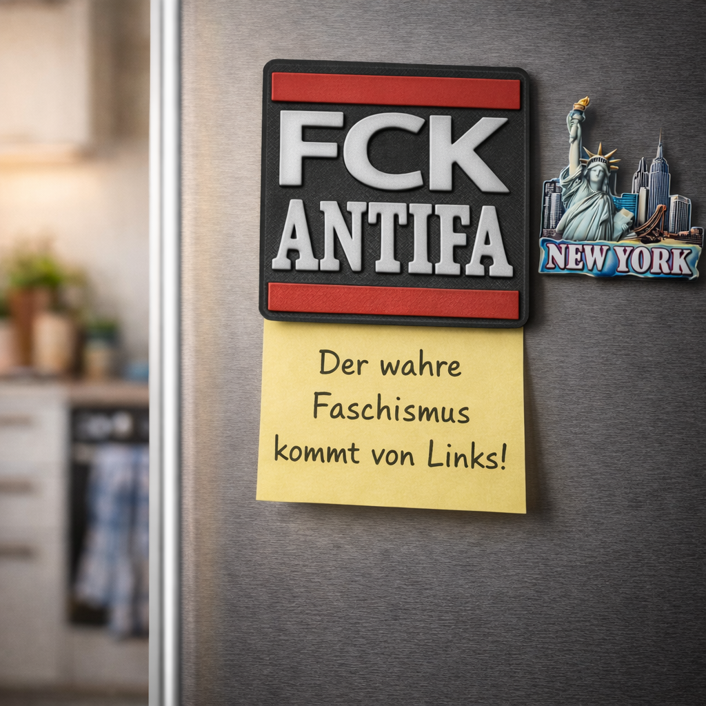 FCK ANTIFA 4 x Kühlschrankmagnete